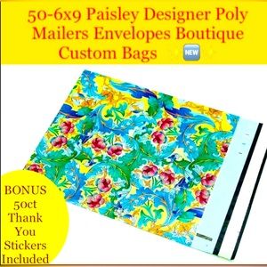 50ct  6x9’ Polymailer Bags~BONUS! 50ct Thank You Stickers 🪴🆕🪴